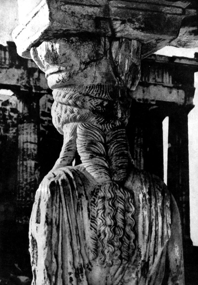 Архитектура Древней Греции. Афины. Акрополь. Эрехтейон, 421—406 гг. до н. э. Кариатида