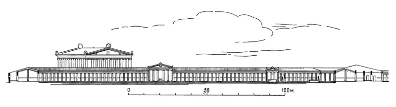 Архитектура Древней Греции. Магнесия на Меандре. Панорама агоры
