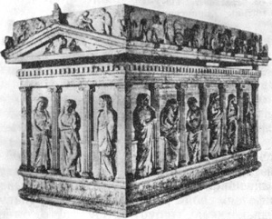 Архитектура Древней Греции. Сидон. Саркофаг Александра