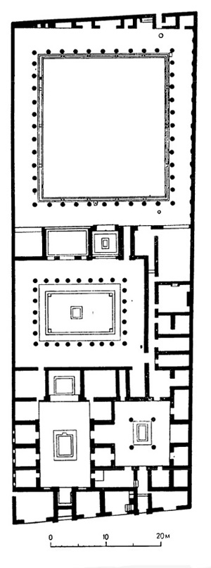 Архитектура Древнего Рима. Помпеи. Дом Фавна. II в. до н. э. План