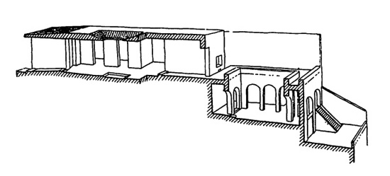 Архитектура Древнего Рима. Помпеи. Дом Шампионне, I в. до н. э. Реконструкция