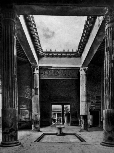 Архитектура Древнего Рима. Помпеи. Атрий дома Серебряной свадьбы, 1-я половина I в. до н.э.