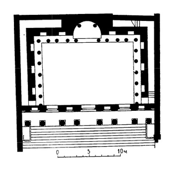 Архитектура Древнего Рима. Эфес. Библиотека, 115 г. н.э. План