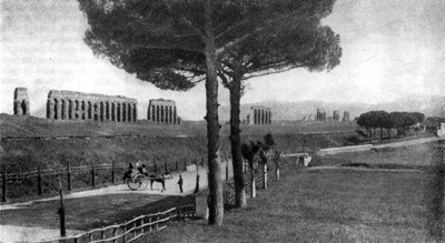 Архитектура Древнего Рима. Акведук Клавдия, середина I в. н.э. Общий вид