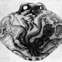 Ваза с осьминогом из Гурнии. Глина. Середина 2 тысячелетия до н. э. Гераклейон. Музей