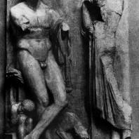 Скопас. Надгробие юноши с реки Илисса. Мрамор. Афины. Национальный музей