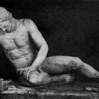 Умирающий галл. Конец 3 в. до н. э. Мраморная римская копия с утраченного оригинала. Рим. Капитолийский музей