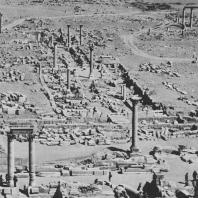 Пальмира. Вид польского участка археологических раскопок