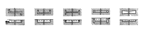 Архитектура Древней Греции. Металлические крепления квадров в каменной кладке и отверстия в камне для деревянных креплений, заливавшихся свинцом