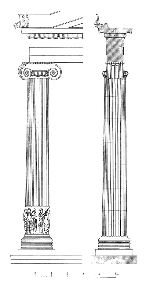 Архитектура Древней Греции. Эфес. Храм Артемиды. Ордер наружной колоннады