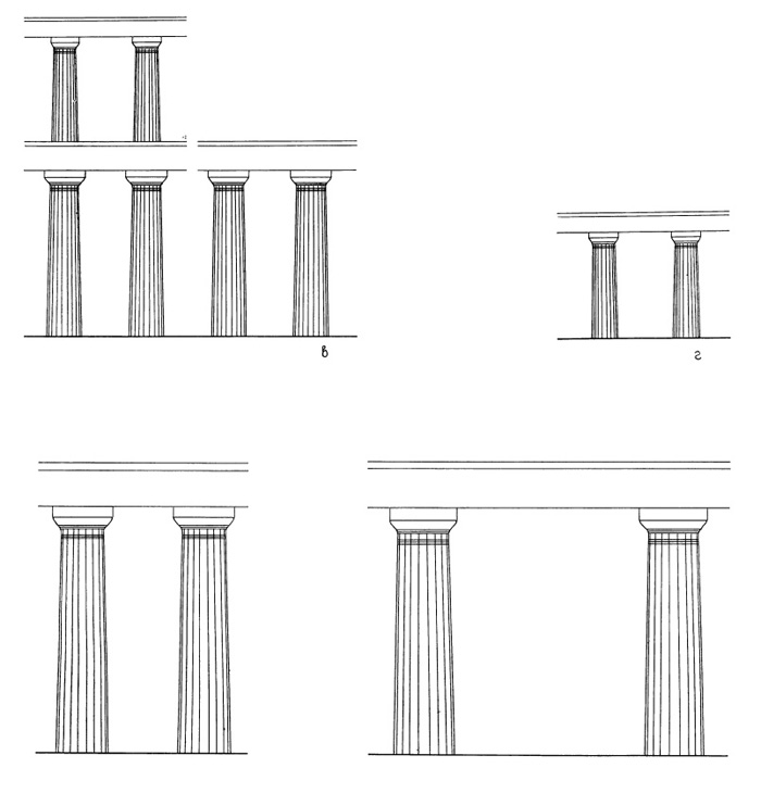 Архитектура Древней Греции. Сравнение ордеров: Храм Зевса в Олимпии