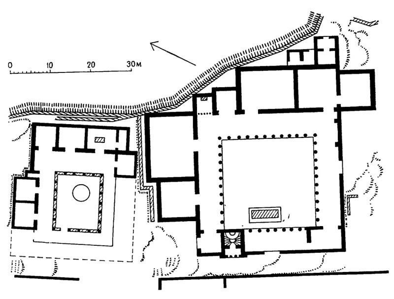 Архитектура Древней Греции. Пергам. Дворцы. План