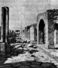 Архитектура Древнего Рима. Помпеи. Улицы в древней части города