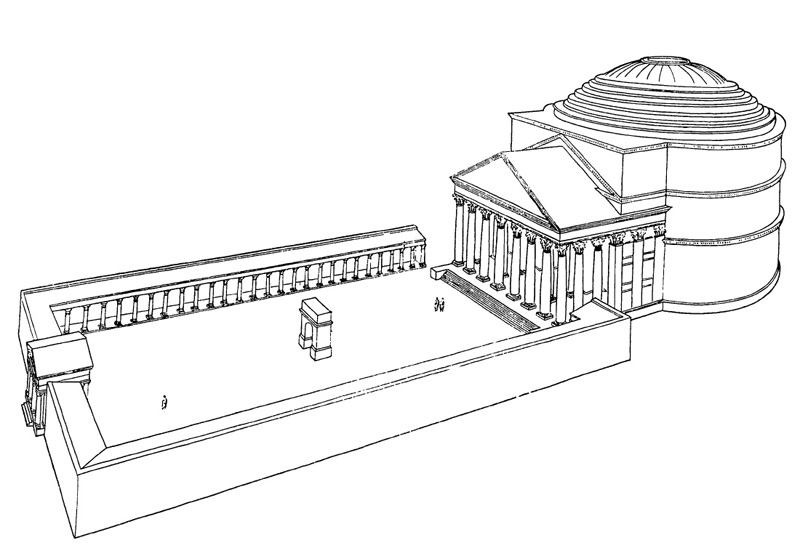 Архитектура Древнего Рима. Пантеон. Реконструкция первоначального вида
