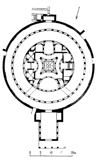 Архитектура Древнего Рима. Тибур. Вилла Адриана, 118—138 гг. н.э. Морской театр. План