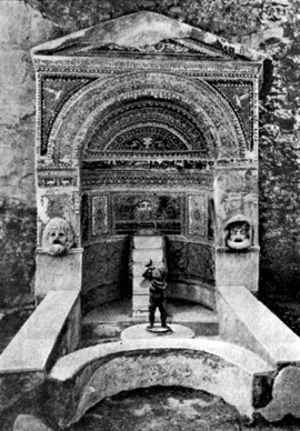 Архитектура Древнего Рима. Помпеи. Мозаичная отделка нимфея в доме Большого фонтана