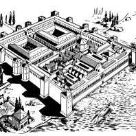 Дворец Диоклетиана в Сплите. Реконструкция