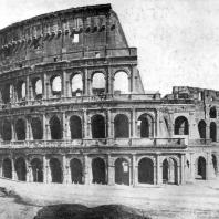 Колизей (амфитеатр Флавиев) в Риме. 75—82 гг. н. э. Общий вид