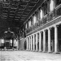 Базилика Санта Мариа Маджоре в Риме. Около 435 г. Внутренний вид (с позднейшими добавлениями)