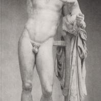 Мраморная группа: Гермес с маленьким Дионисом. Копия, выполненная во II в. до н.э. со статуи Праксителя IV в. до н.э. Музей в Олимпии. Фото: Анджей Дзевановский
