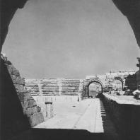 Пальмира. Зрительный зал театра и часть скена, II век. Вид с восточной стороны